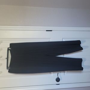 Size 12 black blue stripped pants Rafaella Pants